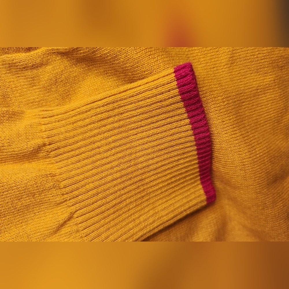 Joules Mustard Sweater with Dog Motif - Picture 12 of 16